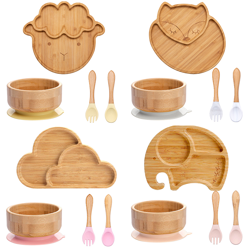 4 stücke kinder Geschirr Saug  – Baby Food Menu Bewertung und Preis